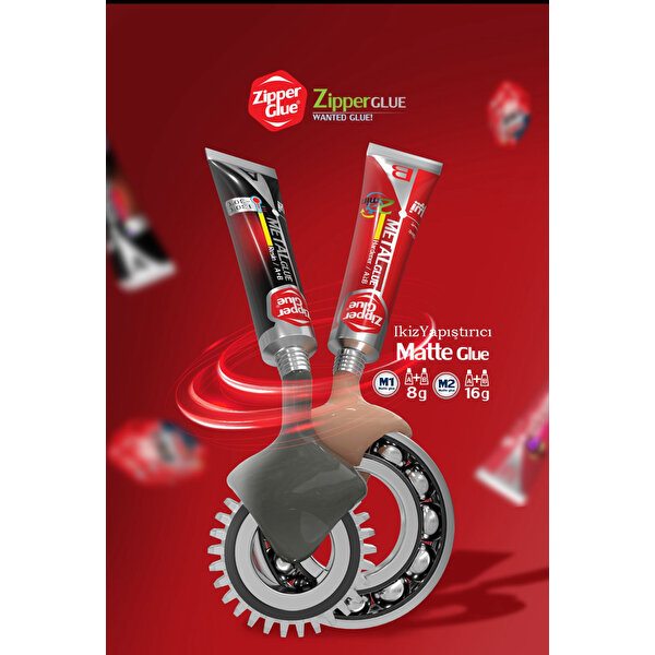 【Zipper Hit】CF 1枚 FaB ZIPPER Mat Yapiştirici 16 Gr Zi̇pper Glue | Hızlı Yapıştırıcı