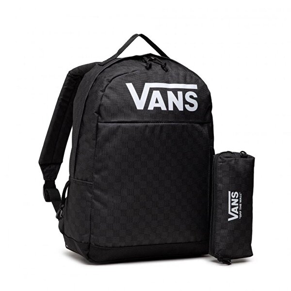 Ccs Vans Skool S rt Cantas Kalemlikli Siyah Damal Okul Cantas