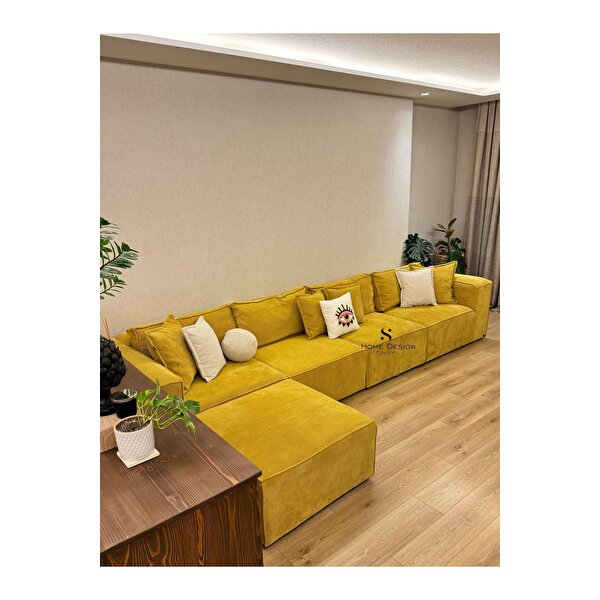 ◆アビスタイル◆ソファ◆PYD05-6◆ S Home Design Concept Frida 5 Modül Sırt Minderli Pofidik Modüler