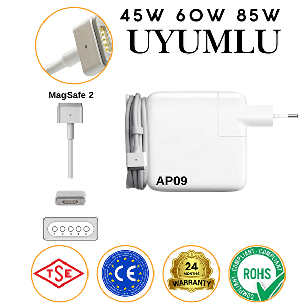 İnfostar Apple Macbook Pro A1398 Magsafe 2 Adaptör Şarj Aleti