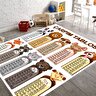 Çarpım Tablolu Halı Eğitici Çocuk Halısı Kaymaz Taban Halı Makinede Yıkanabilir Halı Oyun Halısı