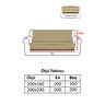 Lalin Koltuk Örtüsü Kiremit 200x160 Cm