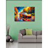 Kanvas Tablo Turuncu Spor Araba