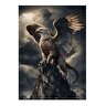 Griffin Dekoratif Ahşap Tablo 35cm X50cm