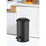 The Mia Prizma Çöp Kovası Mutfak Siyah 24 Lt