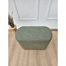 Yeşil Keten Puf, Oval Ayaksız Keten Puf,