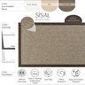 Cool Halı Boston M360 Hav Toz Vermez Hasır Dokulu Balıksırtı Desenli İthal Sisal Halı