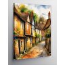 Kanvas Tablo Tarihi Köy Sokakları