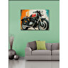 Kanvas Tablo Vintage Motosiklet Tasarımı