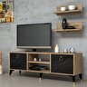 Ferniso Mobilya 138 cm Tv Ünitesi Çam-Mermer Desen