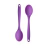 Büyük Boy Yanmaz Yapışmaz Silikon Kaşık 1 Adet Mor Renk
