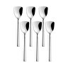 Lüks Paslanmaz Çelik 6'lı Dondurma, Tatlı, Helva Kaşığı, Gümüş Renk 6 Adet