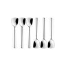 Lüks Paslanmaz Çelik 6'lı Dondurma, Tatlı, Helva Kaşığı, Gümüş Renk 6 Adet