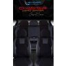 Renault Megane 2 Sedan 2002-2006 Uyumlu Yarı Deri Oto Koltuk Kılıfı Ön Arka Set Chester Model Siyah Kırmızı