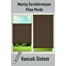 Kancalı Sistem Plisel Perde Kahverengi - Cam Balkon & Pimapen - Antibakteriyel Ve Toz Tutmaz Kumaş