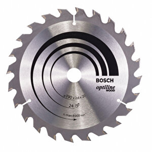 Ahşap Daire Testere Diski 24 Diş 190x20/16 mm