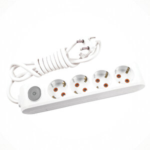 Multi Let Dörtlü Toprak Anahtar Çocuk Korumalı 2 metre