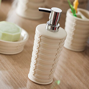 Palm Banyo Aksesuarı Sıvı Sabunluk Bej