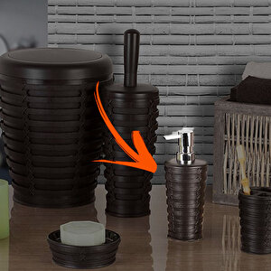 Palm Banyo Aksesuarı Sıvı Sabunluk Kahve