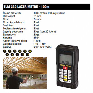 Lazer Metre Tlm 330