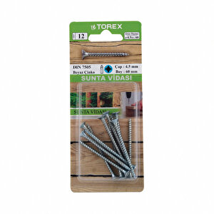 Sunta Vidası DIN 7505 4,5 mm 4,5x60 mm