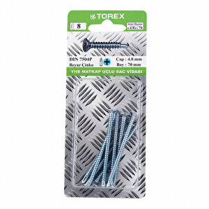 DIN 7504P YHB Matkap Uçlu Vida 4,8x70 mm