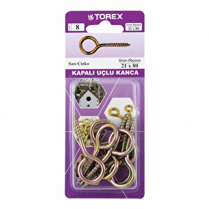 Kapalı Uçlu Kanca 21x80 mm