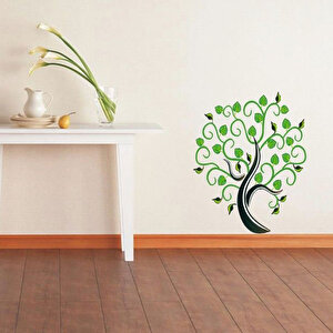 Duvar Çıkartma Stıcker Dekoratif Duvar Kağıdı Ağaçlı Pvc 70X50X0,5Cm Ağaçlı