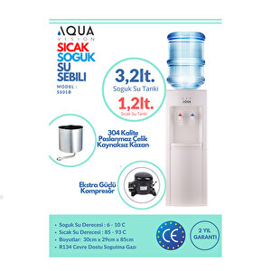 Aqua Vision Sıcak Soğuk Su Sebili SS01A