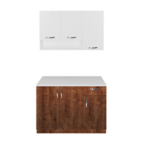 Sümela Beyaz Mini Set Mutfak 120 cm