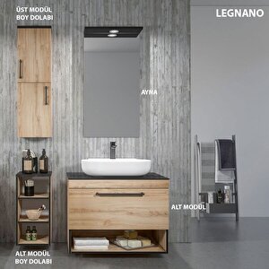 Knidos Banyo Dolabı Üst Modül Boy Dolabı Legnano 30 cm