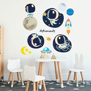 Tilki Dünyası Astronot Sticker Serisi Çocuk Odası Duvar Sticker Tilki/76286