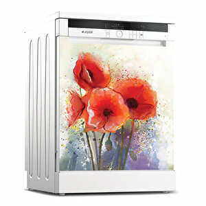 Tilki Dünyası Bulaşık Makinesi Kapak Sticker 0131 Tilki/76146