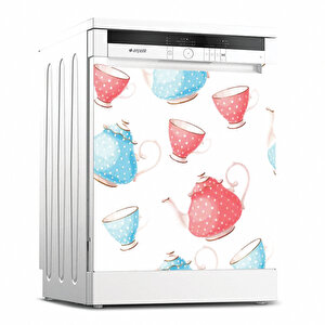 Tilki Dünyası Bulaşık Makinesi Kapak Sticker 0070