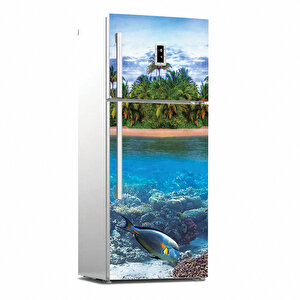 Tilki Dünyası Buzdolabı Kapağı Kaplama Sticker 0261 Tilki/76077
