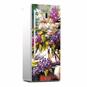 Tilki Dünyası Buzdolabı Kapağı Kaplama Sticker 0243 Tilki/76059