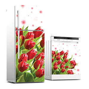 Tilki Dünyası Buzdolabı Ve Bulaşık Makinesi Takım Sticker 0094