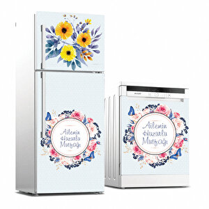 Tilki Dünyası Buzdolabı Ve Bulaşık Makinesi Takım Sticker 0065