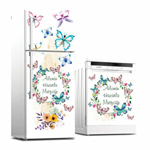 Tilki Dünyası Buzdolabı Ve Bulaşık Makinesi Takım Sticker 0063