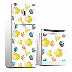 Tilki Dünyası Buzdolabı Ve Bulaşık Makinesi Takım Sticker 0048
