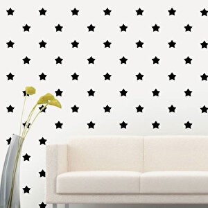 Tilki Dünyası 180 Adet Siyah Renk Yıldız Set Bebek Ve Çocuk Odası Duvar Sticker Tilki/75011