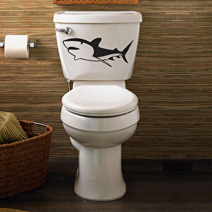 Tilki Dünyası Köpek Balığı Klozet Kapağı Ve Banyo Sticker Tilki/73944