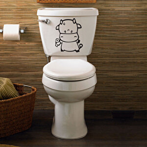 Tilki Dünyası Sevimli Su Aygırı Klozet Kapağı Ve Banyo Sticker Tilki/73937