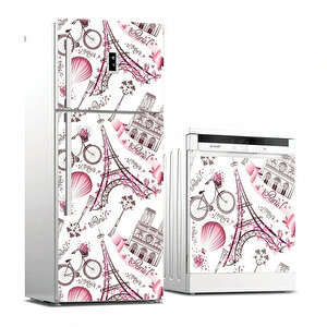 Tilki Dünyası Paris Buzdolabı, Bulaşık Makinesi Ve Ocak Arkası Set Yapışkanlı Folyo 0039