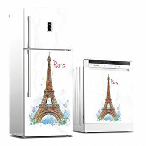 Tilki Dünyası Paris Buzdolabı, Bulaşık Makinesi Ve Ocak Arkası Set Yapışkanlı Folyo 0036