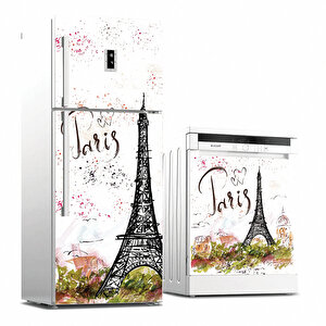 Tilki Dünyası Paris Buzdolabı, Bulaşık Makinesi Ve Ocak Arkası Set Yapışkanlı Folyo 0035