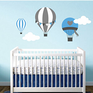 Tilki Dünyası Dekoratif Uçan Balonlar Bebek Ve Çocuk Odası Duvar Sticker Tilki/2280