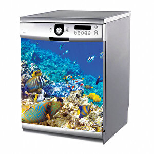 Tilki Dünyası Şirin Balıklar Bulaşık Makinesi Stickerı Tilki/2250