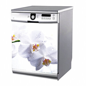 Tilki Dünyası Beyaz Çiçekler Bulaşık Makinesi Stickerı Tilki/2242