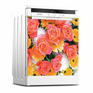 Tilki Dünyası Bulaşık Makinesi Kapak Sticker 0045